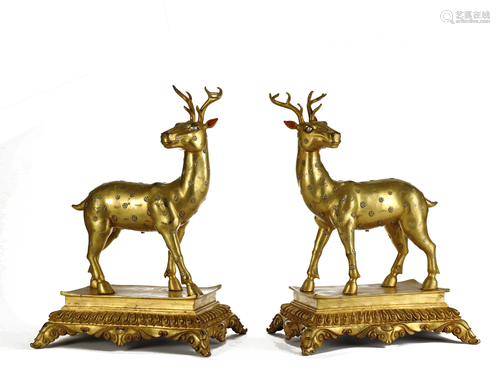 A PAIR OF MAGNIFICENT IMPERIAL GILT-…