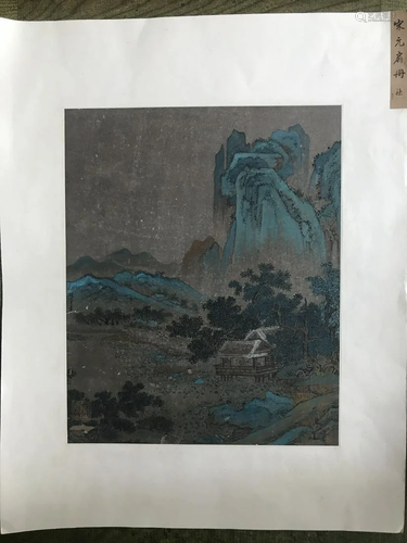 A CHINESE SILK PAINTING, ATTRIBUTED TO Z…