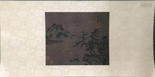 A CHINESE PAPER PAINTING, ATTRIBUTED TO C…