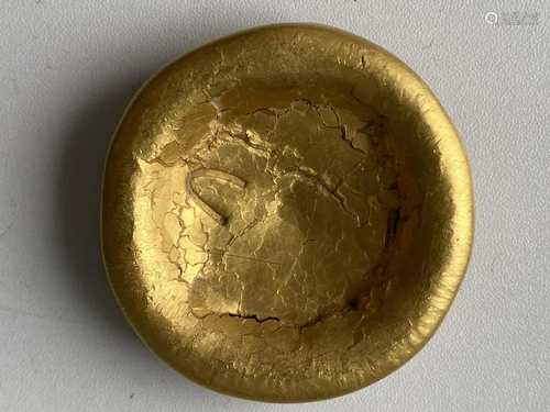 A CHINESE PURE GOLD PANCAKE, HAN DYNASTY