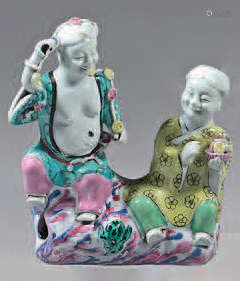 Chinese porcelain group. Qianlong/Jiaqing. Represe…