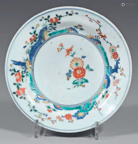 Japanese porcelain plate. Late 17th century. Kakie…