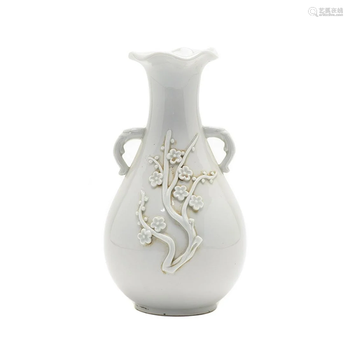 Blanc de Chine Baluster Vase.