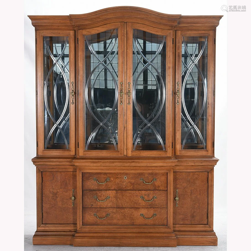 Thomasville Oak China Cabinet.