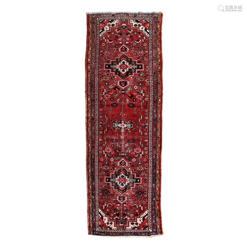 Sarouk Persian Wool Runner.