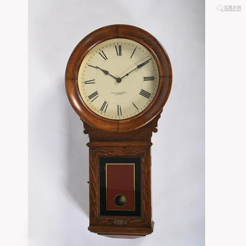 E. Howard & Co. Oak Schoolhouse Clock # 70.