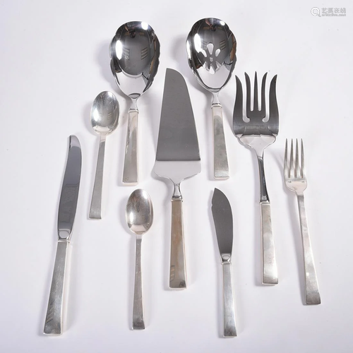 Tuttle Continental Pattern Sterling Silver Flatware