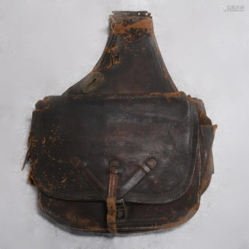 Vintage 20th Century Fox Bohlin Leather Saddle Bag
