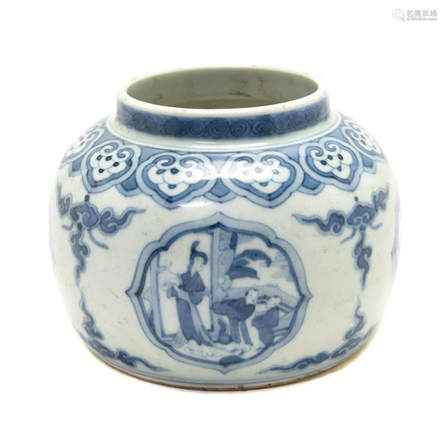 Chinese Blue and White Jar.