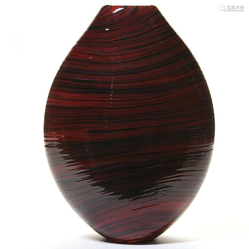 Caleb Siemon Blown Glass Vase.