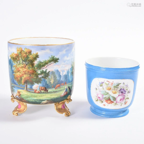 Two French Porcelain Jardinieres.