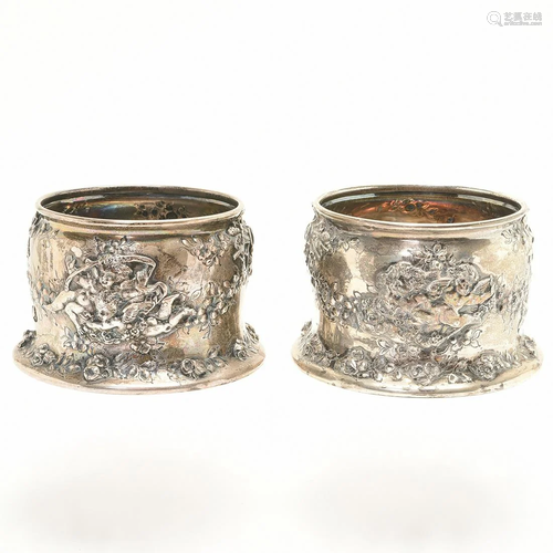 Pair of Tiffany Sterling Silver Renaissance Revival