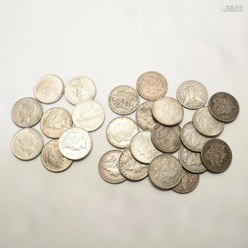 Collection of US Silver Dollars