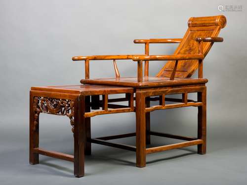 A HAINAN HUANGHUALI LOUNGE CHAIR