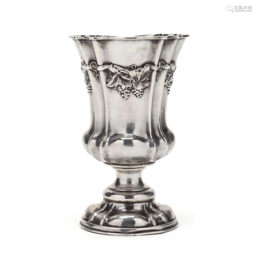 An Antique Continental .812 Silver Kiddush Cup