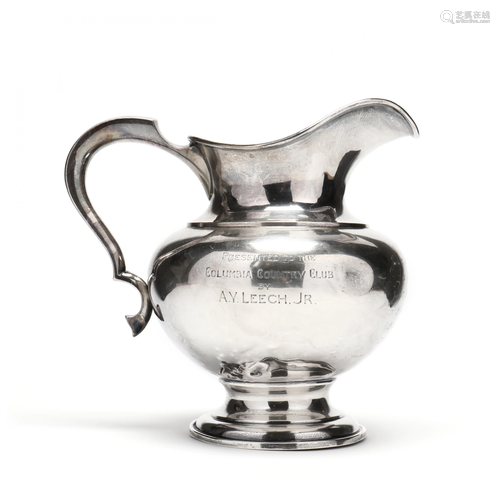 Antique Sterling Silver Golf Trophy Pitcher