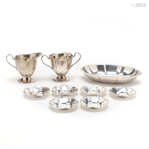 A Grouping of Sterling Silver Table Accessories