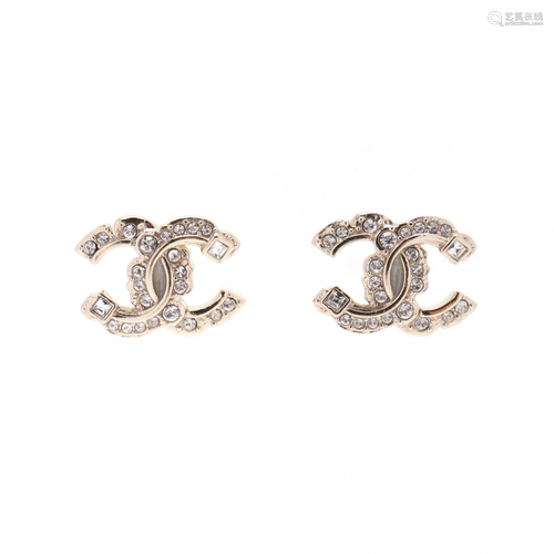 Chanel Mini Logo Earrings