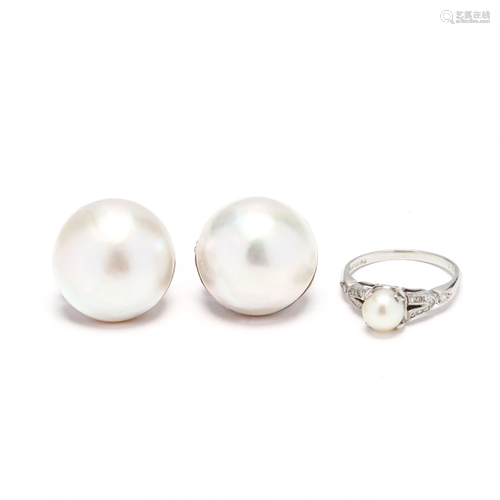 Two Pearl Jewelry Items