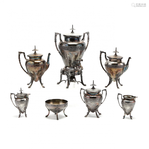 Aesthetic Period Silverplate Tea & Coffee Service