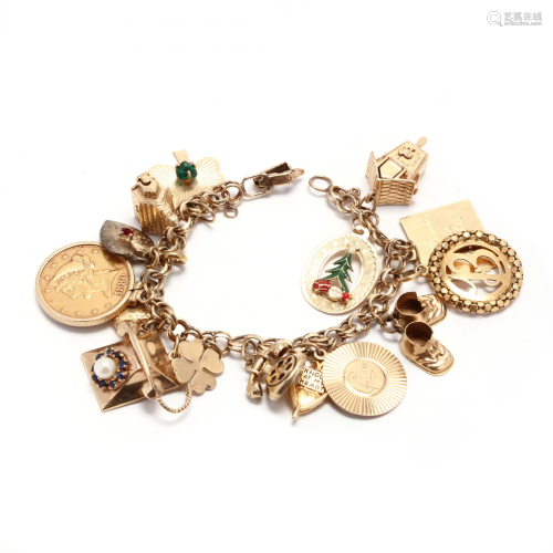 Gold Charm Bracelet