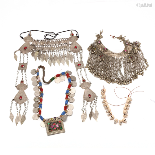 Four Ethnic Jewelry Items