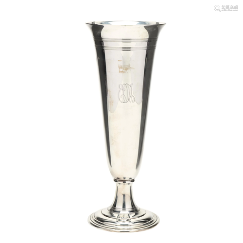 Tiffany & Co. Sterling Silver Trumpet Vase