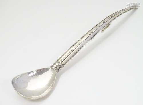 An Artificers' Guild Arts and Crafts silver spoon hallmarked London 1920 maker The Artificers' Guild