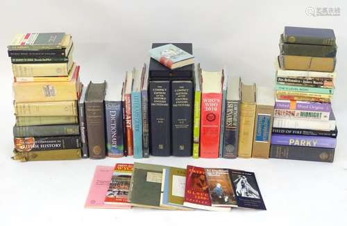 Books: A large quantity of assorted dictionaries and books to include The Compact Edition of the