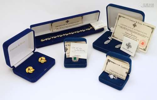 Assorted costume jewellery by Camrose & Kross to include examples of reproduction jewellery worn