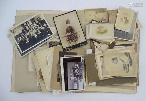 Australia interest: a collection of 19thC monochrome photographs, depicting John Walter Tyas (