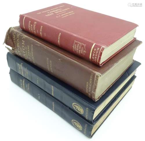 Books: A quantity of assorted medical books, titles comprising Common Skin Diseases, by A. C.