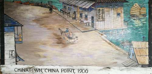 Virginia Medina, XX, American School, Mural, Chinatown, China Point, 1900, sponsored by The