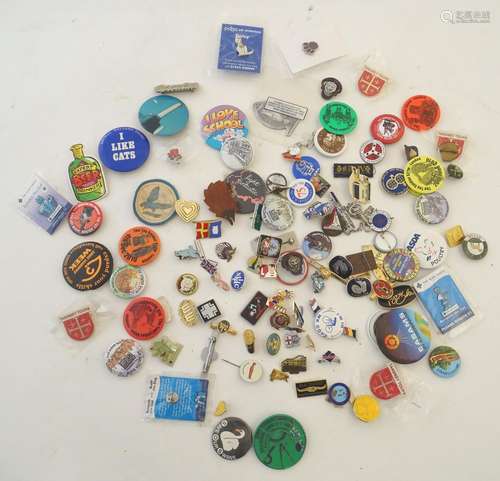 A collection of pin badges, to include British Legion (Gaunt x2), Blue Cross, Save our Swans, Girl