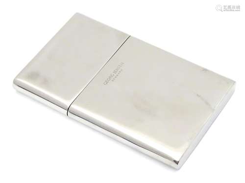 A silver plate card case by Georg Jensen of Denmark 4