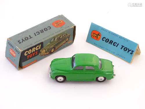 A Corgi Toys Mechanical Rover 90 Saloon (204M), a die-cast scale model car, boxed with Corgi