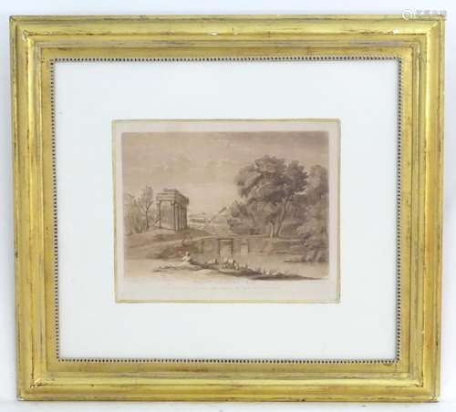 Richard Earlom (1743-1822), after Claude Lorrain (1605-1682), 18thC engraving, No. 192 from Liber