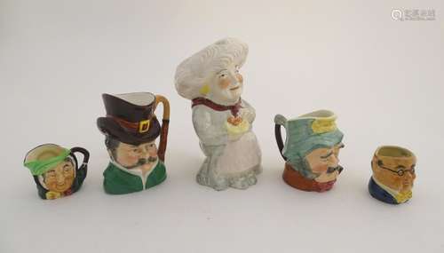 A quantity of assorted Toby character jugs, by makers such as Sylvac, Shorter & Son etc. Tallest