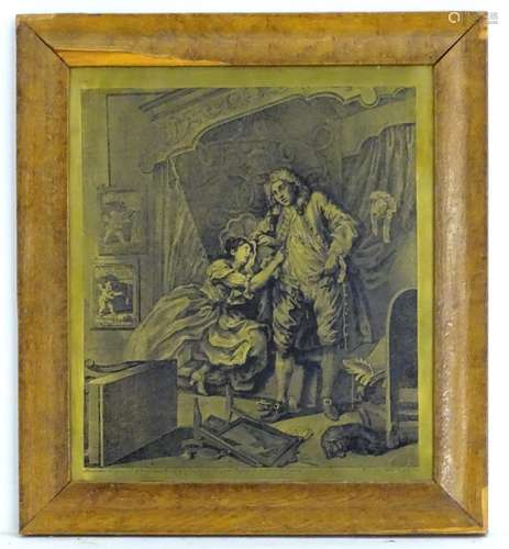 After William Hogarth (1697 - 1764), Engraving and etching on brass, 'After' from the series