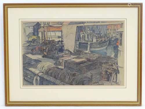 Thomas Symington Halliday (1902-1998), Scottish School, Watercolour, Pittenweem, Fife, Scotland, A