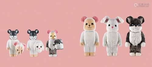 BE@RBRICK X 藤原浩 狼兔羊 （一组）