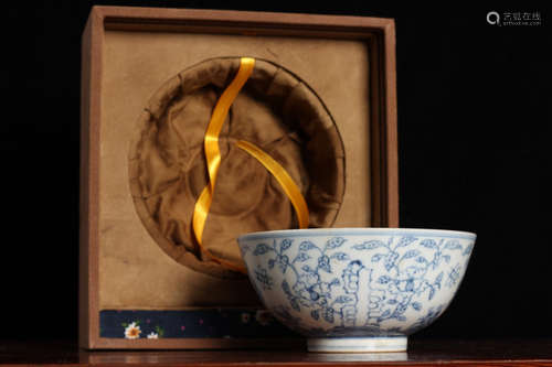 CHENGHUA MARK, CHINESE BLUE & WHITE BOWL