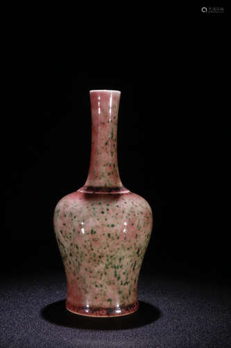 KANGXI MARK, CHINESE RED GLAZED VASE