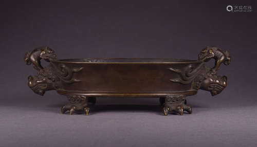 DAOGUANG MARK, CHINESE BRONZE CENSER