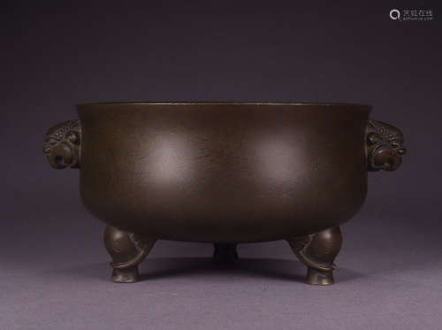 XUANDE MARK, CHINESE BRONZE CENSER