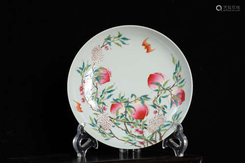 CHINESE FAMILLE ROSE PLATE