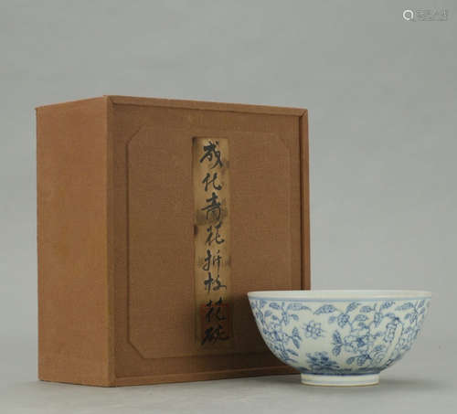 CHENGHUA MARK, CHINESE BLUE & WHITE BOWL