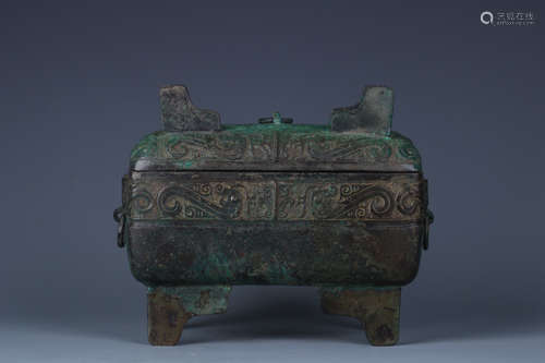 CHINESE BRONZE CONTAINNER