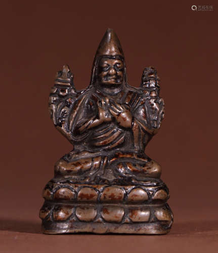 CHINESE GILT BRONZE BUDDHA