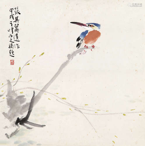 张其翼（1915-1968） 花鸟 纸本设色 软片